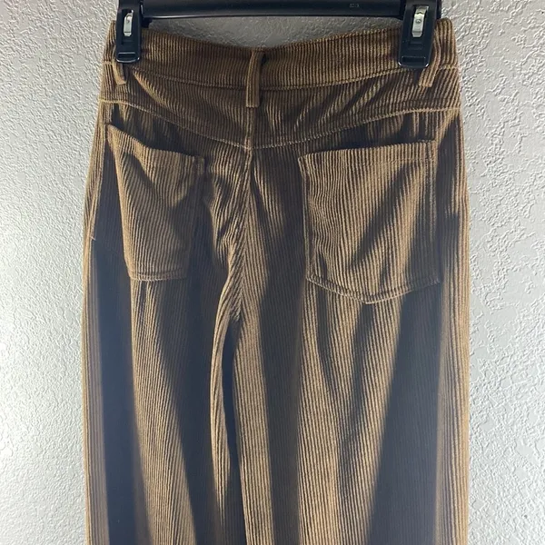 Yesstyle Dark Chocolate Brown Wide Leg Corduroy Pants - Image 10