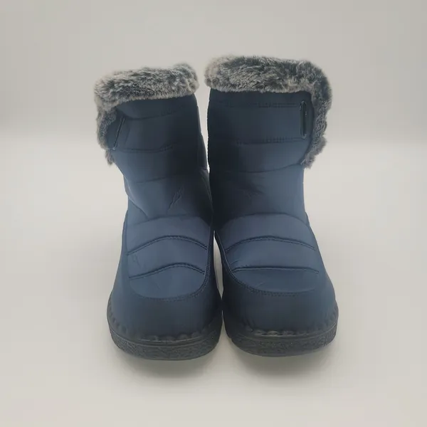 BERANMEY Women’s Waterproof Winter Boots Mid-Calf Fleece Lined Anti-Slip Sole - Image 3