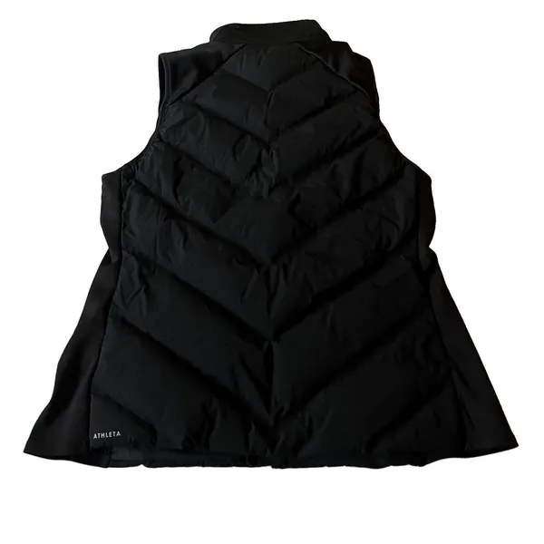 ATHLETA Inlet Quilted Puffer Vest Black Medium - Image 3