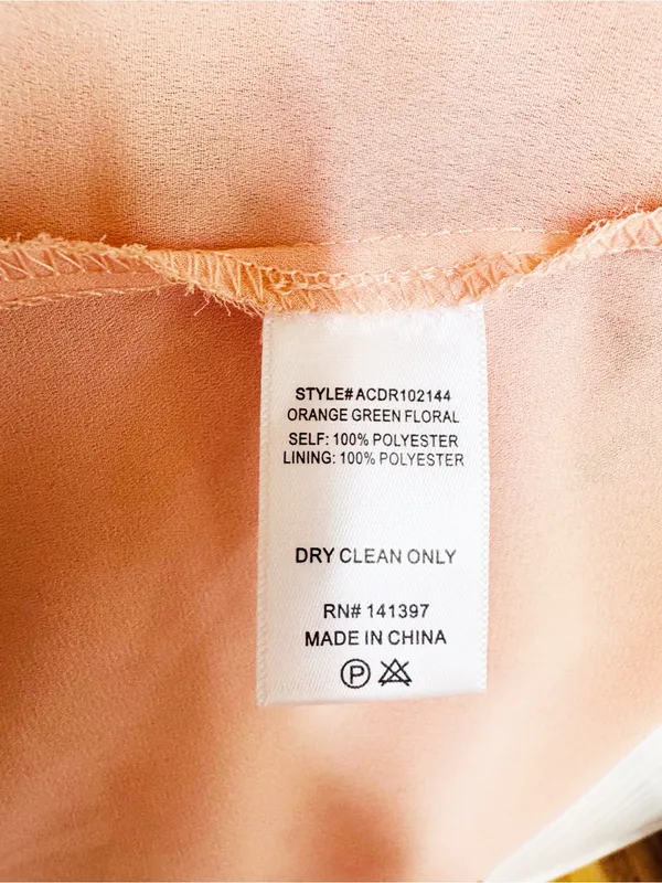 ASTR Lunaria Milkmaid Midi Dress Large Peach Floral Wedding Guest Garden Party - Image 11