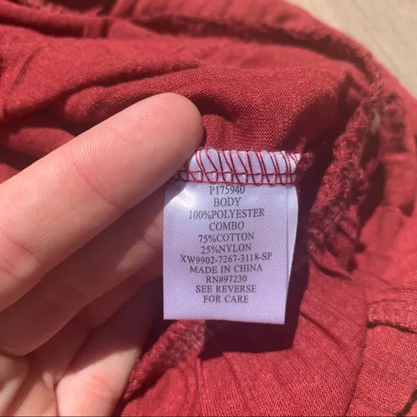 Absolutely Famous Red Wine Tank Top; small women’s - Image 5