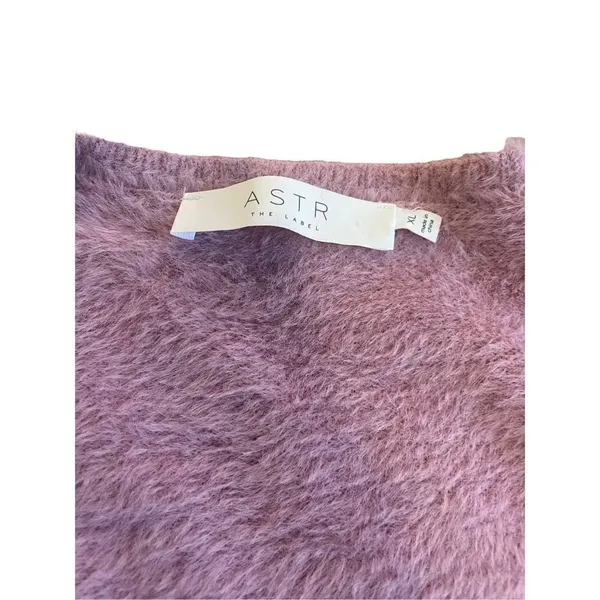 ASTR The Label Square Neck‎ Sweater XL Soft Pink - Image 5