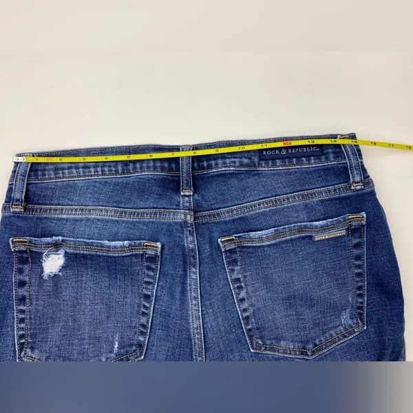 Rock & Republic Kaia Distressed Denim Jean Size 12 - Image 7