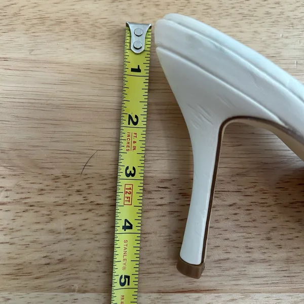 Heeled Mule Woven Summer Justfab Sz 8.5 Tan Neutral Natural Workwear Party - Image 8