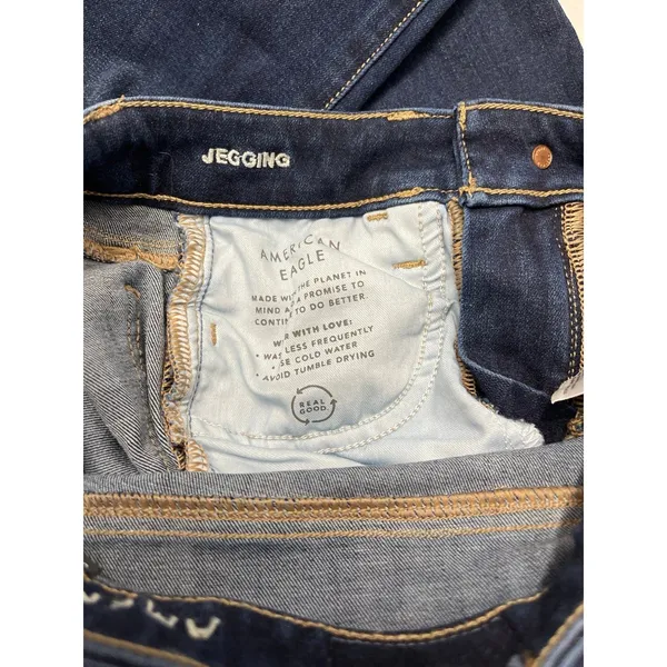 American Eagle Dream Stretch Jegging Size 000 Dark Wash - Image 6