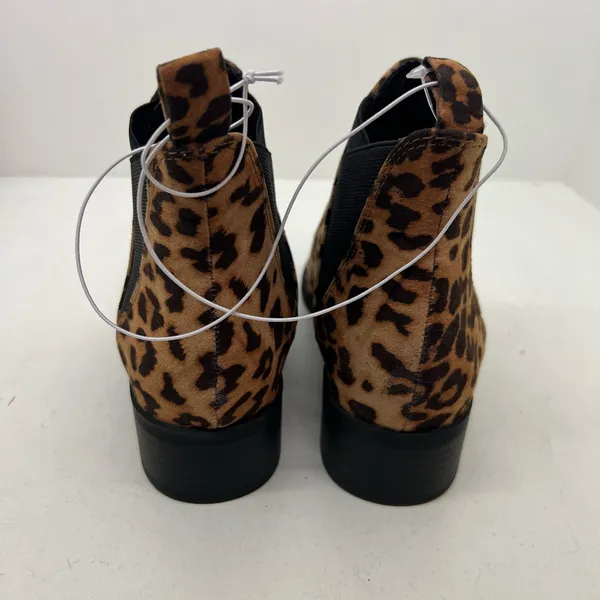 NEW A New Day target Women’s Ellie Ankle Booties Shoe Brown Leopard Print Boot 6 - Image 6