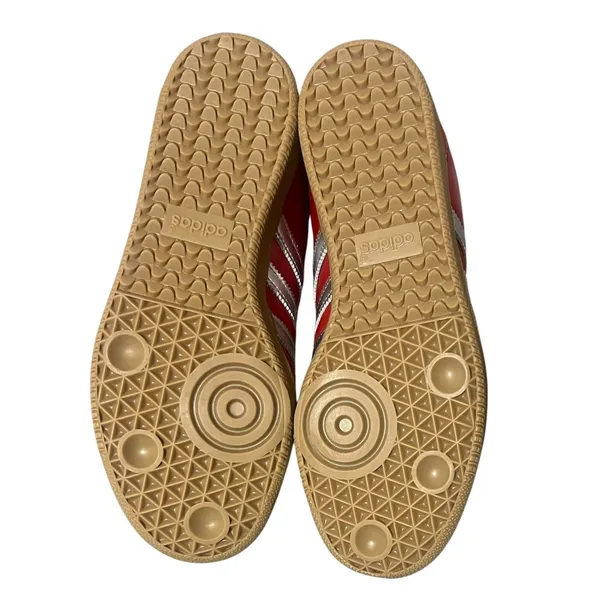 adidas Samba LT Sneakers‎ Women 7 Red Silver Gum Fold Over Tongue JS3938 - Image 7