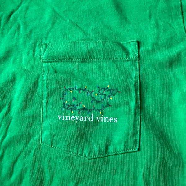 Vineyard Vines Bright Green Holiday Tee - Image 2