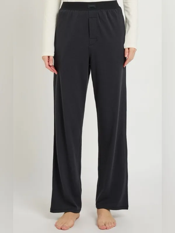 SKIMS modal-blend Wide-Leg trousers Pull-On Pants loungewear comfy relaxed S - Image 3