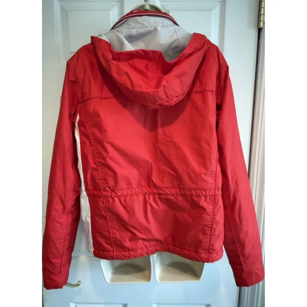 Nevica Women’s Insulated Ski Jacket Snowboard Winter Coat Red & white Sz 8 warm - Image 3