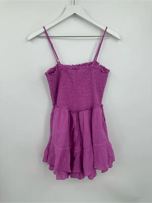 American Eagle Outfitters Pink Boho Romper Size Medium Whimsical Fairy - Image 2