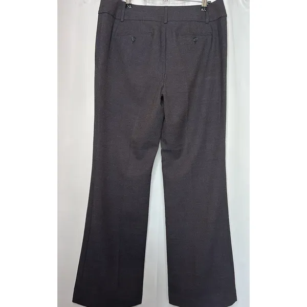 Ann Taylor LOFT Julie Trouser Pants Women's Size 10 Dark Gray Flat Front Dressy - Image 3