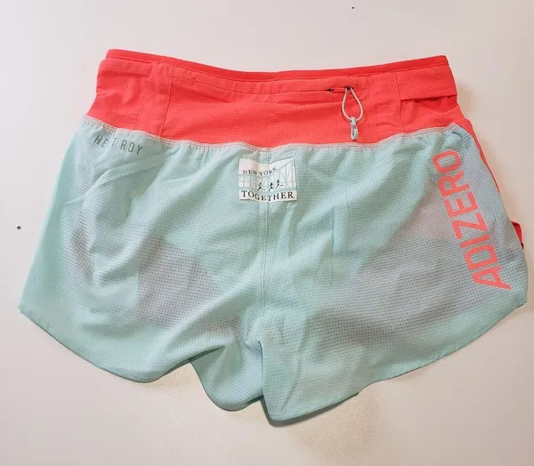 Adidas Women's Adizero NYC Split Running Short in Better Scarlet/Solar Red Size L NWT - Image 2