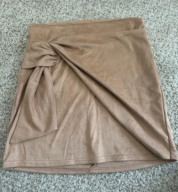 Altar'd State Suede Wrap Tie Skirt - Image 2