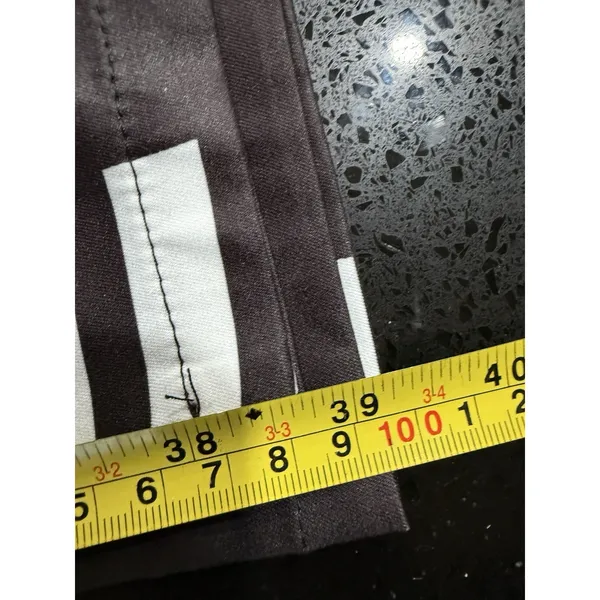 Uoozee Pants Womens Medium Black White Striped Straight‎ Leg NEW - Image 4