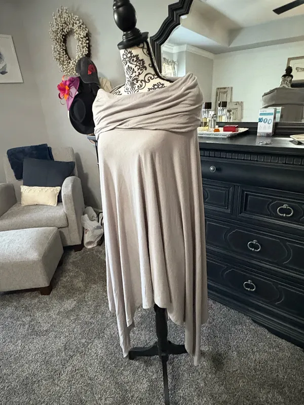 Cherish gray cowl neck poncho one size fits most - Image 2