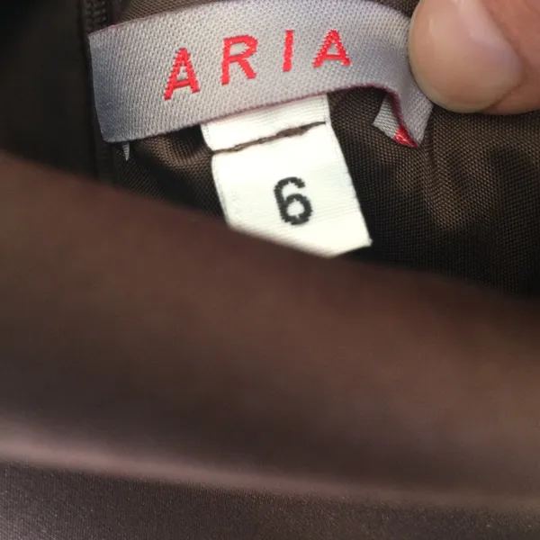 Aria Off‎ Shoulder Satin T-Length Cocktail Dress - Image 3