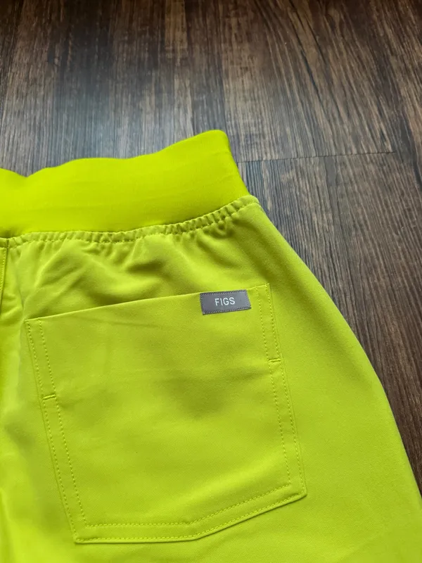 NWT FIGS Women’s Limeade Green High Waisted Zamora Jogger Scrub Pants-XXS Petite - Image 8