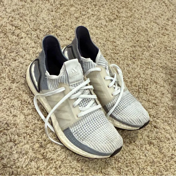 adidas Women's Ultraboost color Grey/ White Running Sneakers size 7 - Image 2