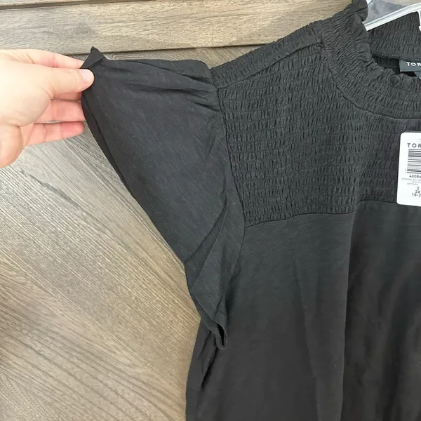 Torrid Cotton Modal Jersey Smocked Mock Neck Top size 2X - Image 4