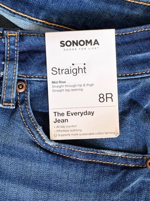Sonoma NWT Straight Leg Jeans | Size 8R - Image 4