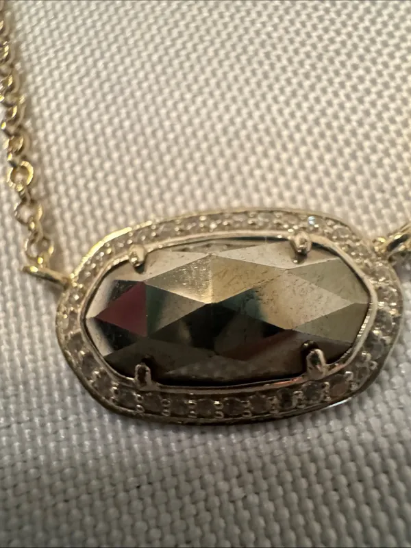 Kendra Scott Crystal Pendant Necklace in Gold Tone - Image 2