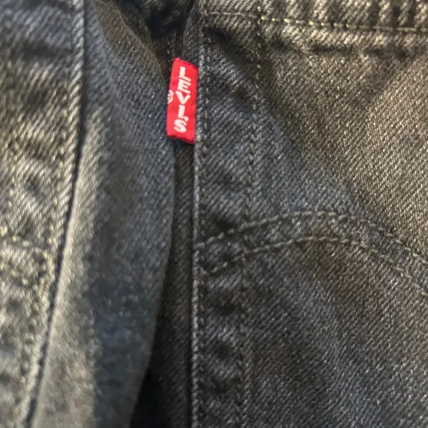 Levi Strauss 501 Jeans Black Distressed Button Fly Women's‎ Size Small Casual - Image 7