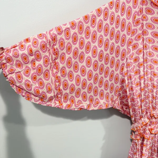 Taj by Sabrina Ilias Pink Dress Size L - Image 3