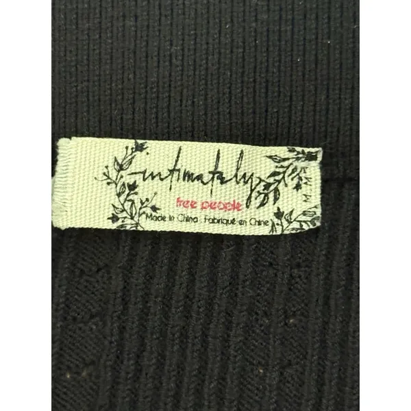 Intimately Free People 90s Babe Knit 2 Piece Set Medium Black Crop Top & Skirt‎ - Image 8