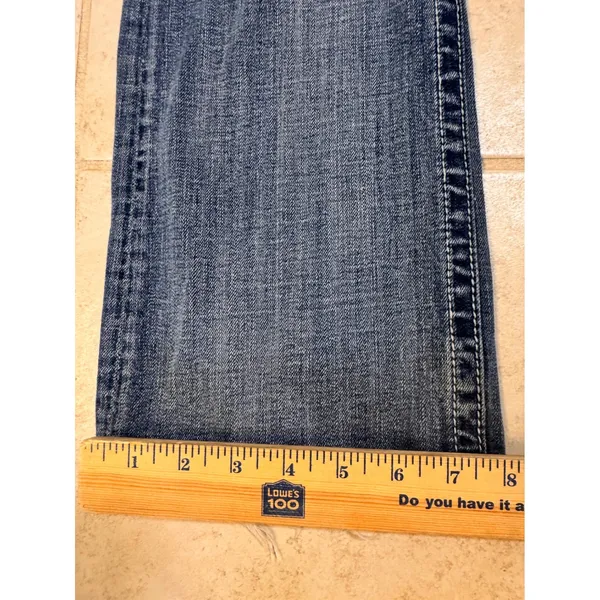 Miss Me JP5341B Bootcut Jeans Medium‎ Wash Embroidered Rhinestone Womens 30 - Image 2
