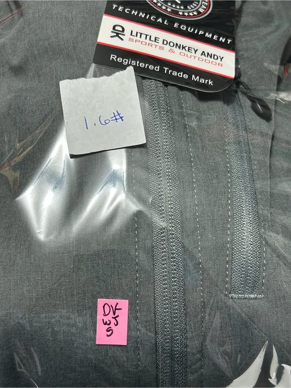 Little Donkey Andy Women’s Hooded Softshell Jacket Gray Solid Logo Sz S - Image 11