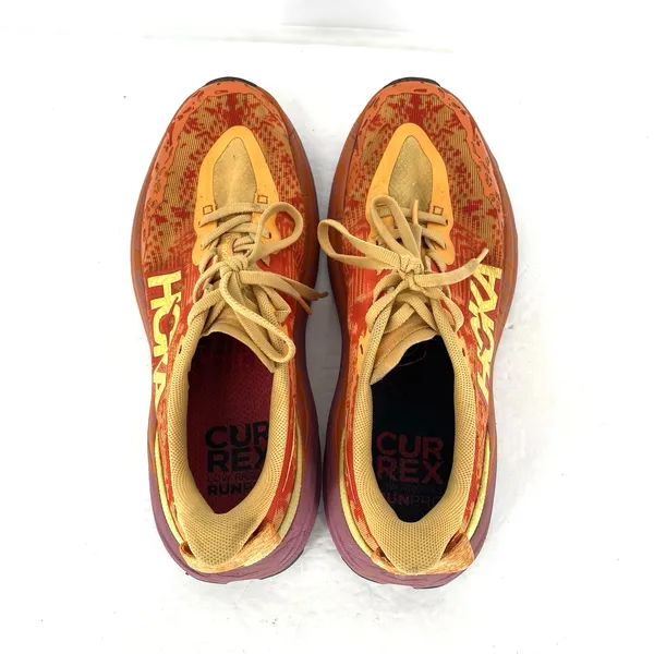 Hoka One One Speedgoat 6 Womens 9.5 Trail Running Shoes Orange Red Vibram - Image 4