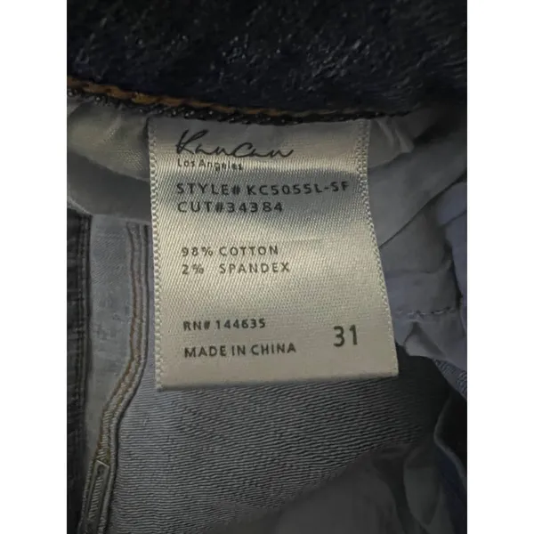 KanCan Mid Rise Distressed Skinny Jeans Stretch KC5055L-SF Blue‎ Size 31 Womens - Image 3