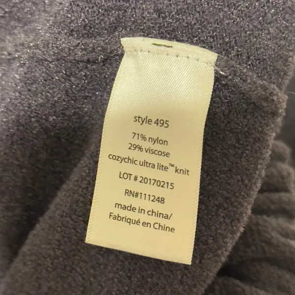 Barefoot Dreams Cozychic Ultra Lite Pullover Sweater Size Medium Gray 495 - Image 6
