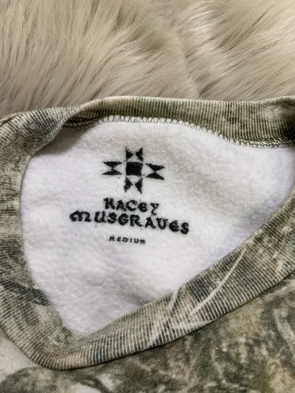Kacey Musgraves Camo Deeper Well World Tour Crewneck Sweatshirt Medium - Image 3