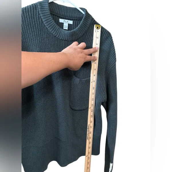 FLX Green Knit Sweater,Size Medium - Image 5