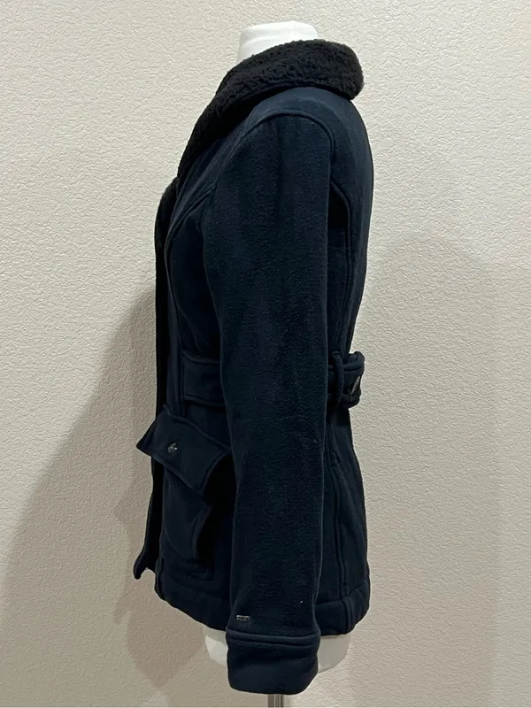 OBEY Black Fleece Peacoat Jacket Size Medium - Image 5