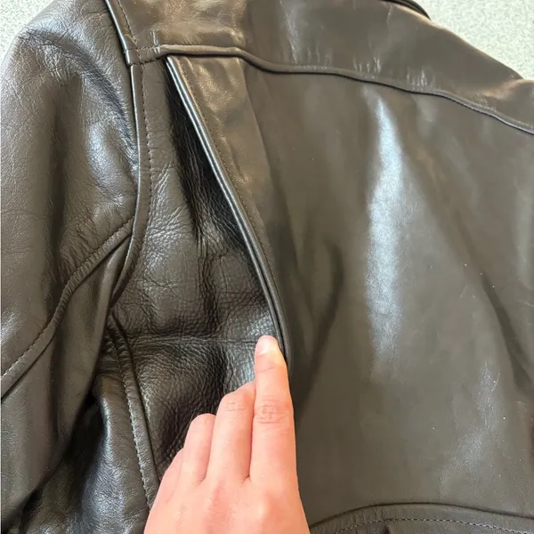 Vintage Talon Black Leather Jacket - Image 7