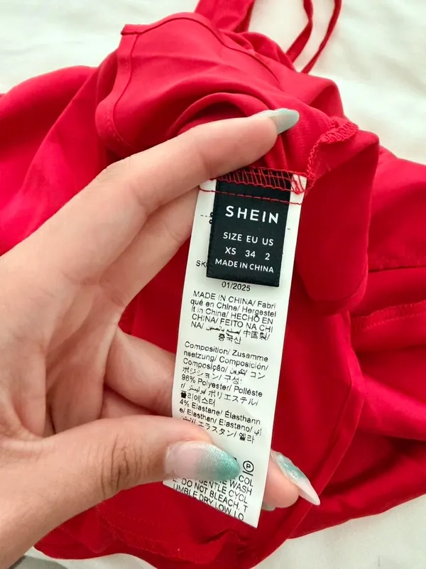Shein Red Satin Dress Slip - Image 4