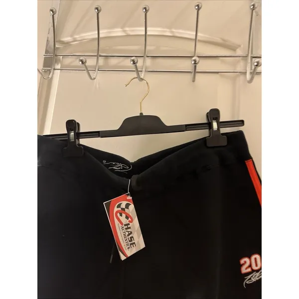 Vintage Tony Stewart #20 CHASE Authentics NASCAR Shorts Black Orange Womens L - Image 3