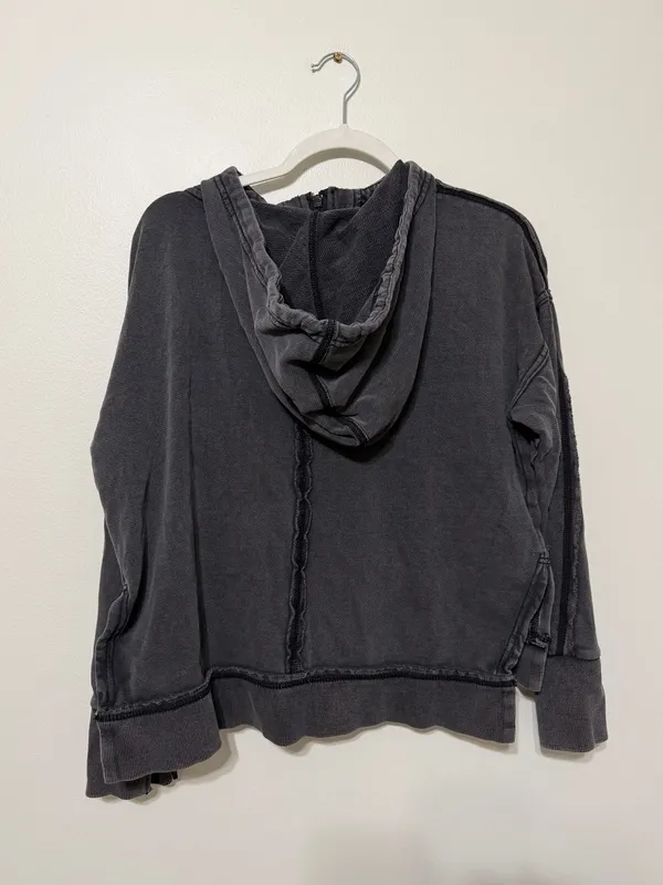 Free People Movement Only One Zip Up Hoodie Black XS Oversized - Image 6