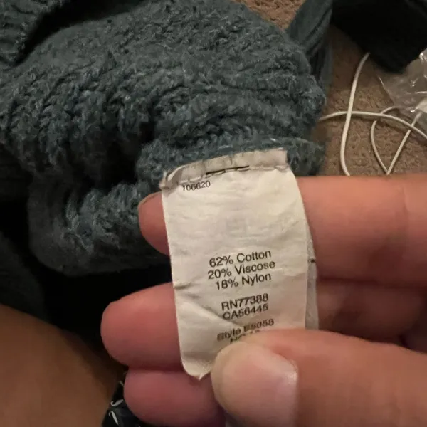 Madewell teal cable knit sweater‎ xs - Image 7