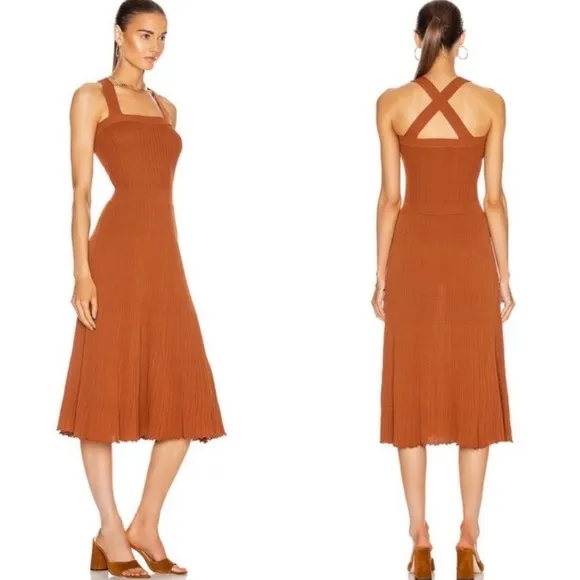 Alexis Bess Dress in Rust Color size XS CL - Image 2