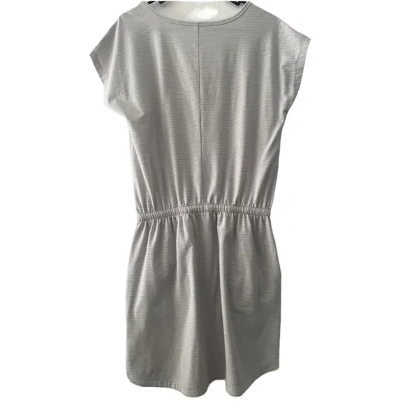 The North Face Striped Blouson Dress Womens‎ Size S/P Waist Tie Short Sleeve - Image 2