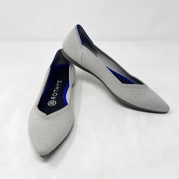 [Rothy’s] The Point Birdseye Gray Slip On Washable Ballet Flats Pointed Toe 6.5 - Image 7