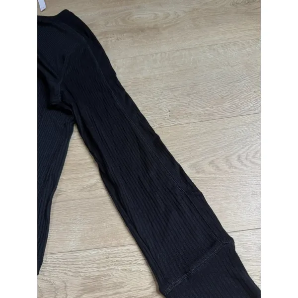 NWT MADEWELL Ribbed Crewneck Long-Sleeve TEE TOP Stretch Black Casual SIZE XL - Image 8