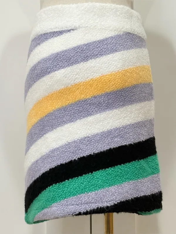 NWT Anthropologie Daily Practice Cozy Stripe Sweater Mini Skirt Small Whimsy - Image 6