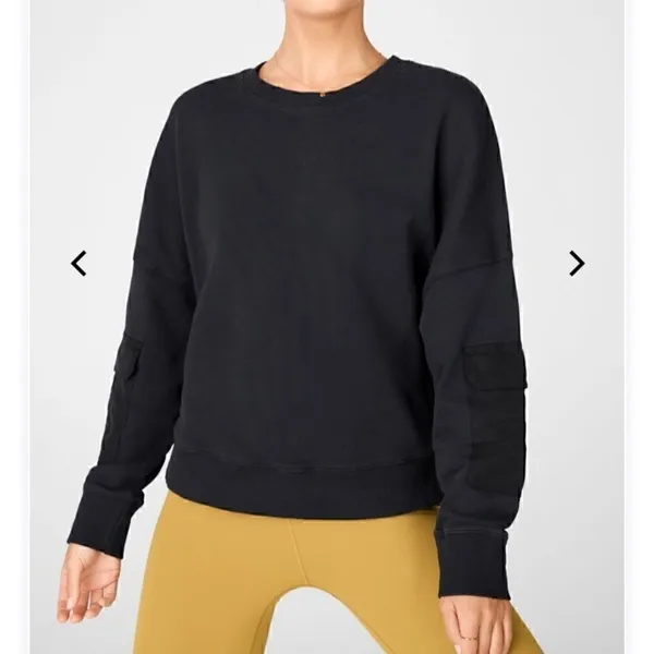 Fabletics sweatshirt hoodie jacket Black S used - Image 2