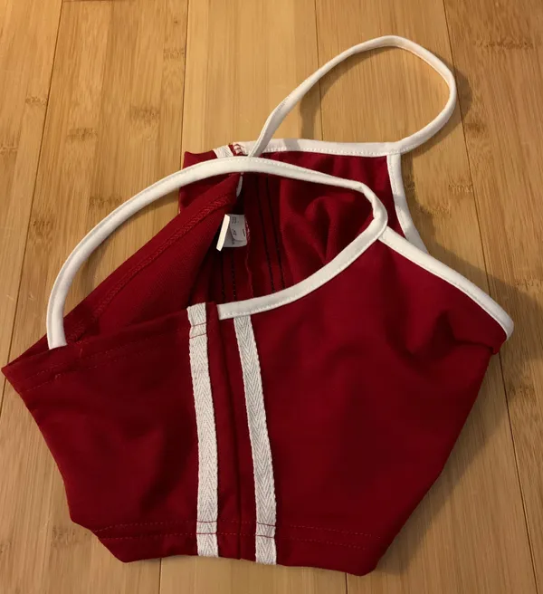 Crop Tank Top Red - Image 3