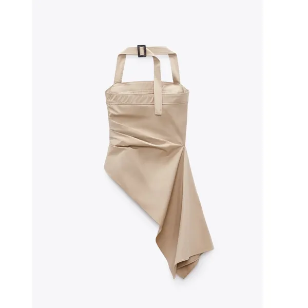 NWT Zara Woman Asymmetric Gabardine Top Bloggers Fav Size XS - Image 5